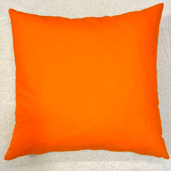 Sofakissen, orangefarbener Baumwollstoff